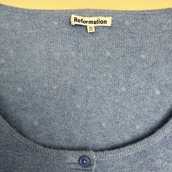 NWT Reformation Nathalia Regenerative Wool Crop Cardigan (size XL) - Picture 8 of 10